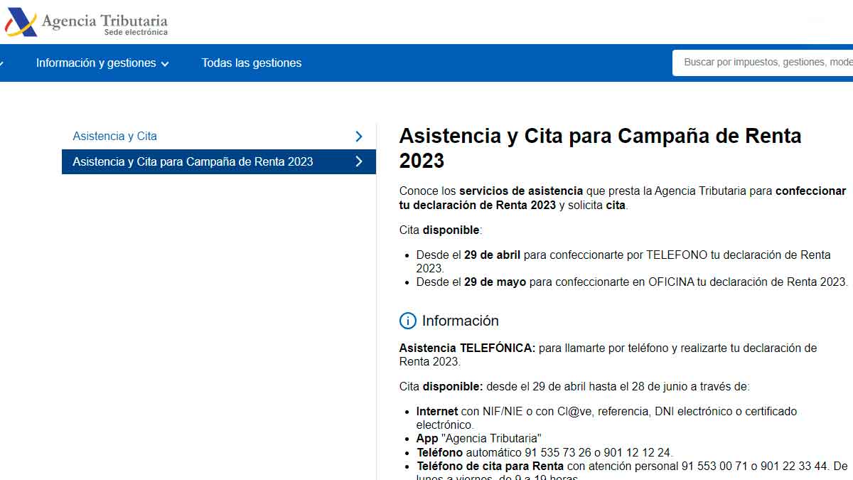 C Mo Pedir Cita Para Hacer La Declaraci N De La Renta Por Tel Fono O