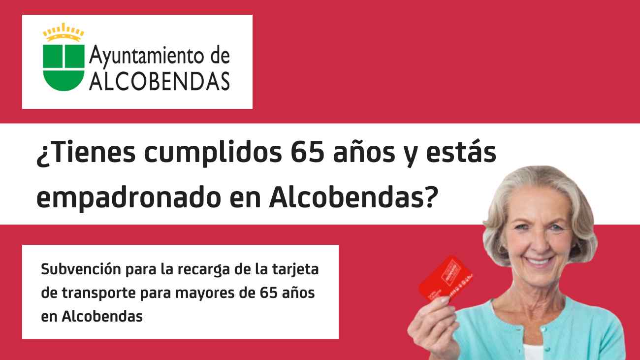 subvención tarjeta transporte mayores 65 años Alcobendas
