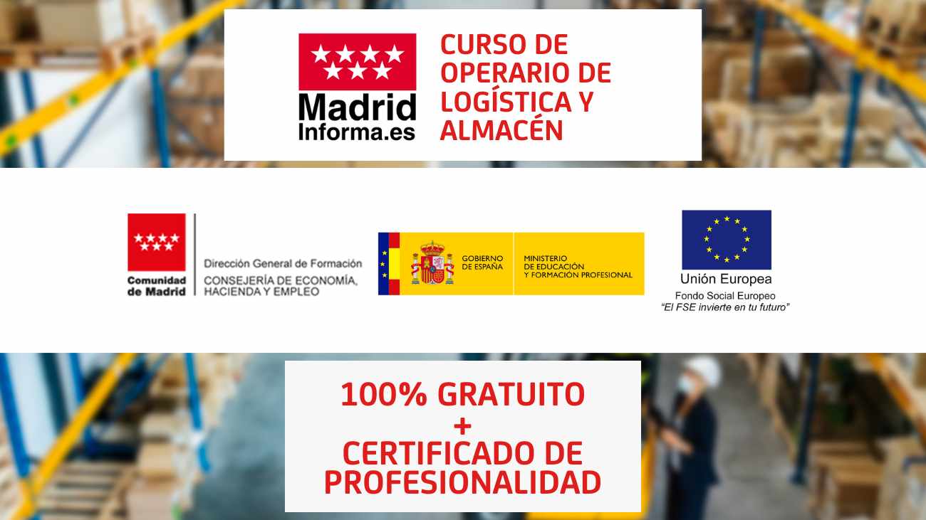 curso gratis personas en paro Madrid