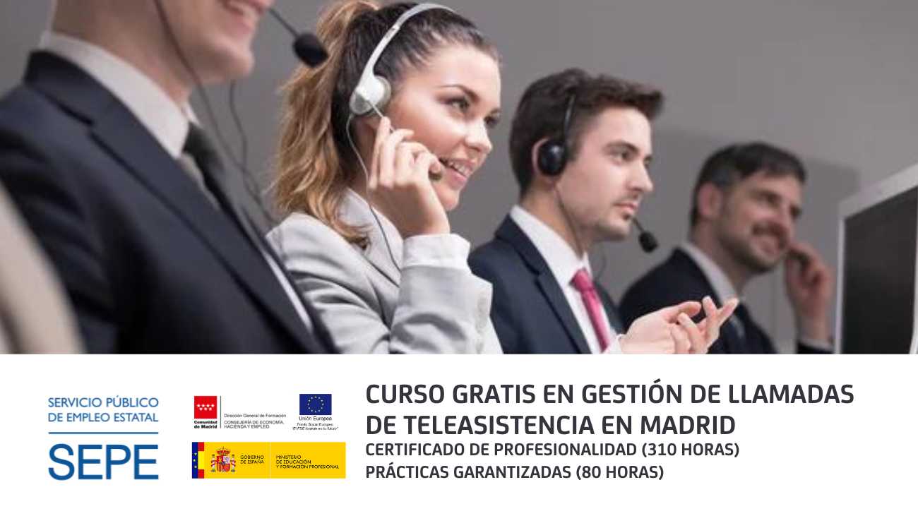 curso gestión llamadas Madrid