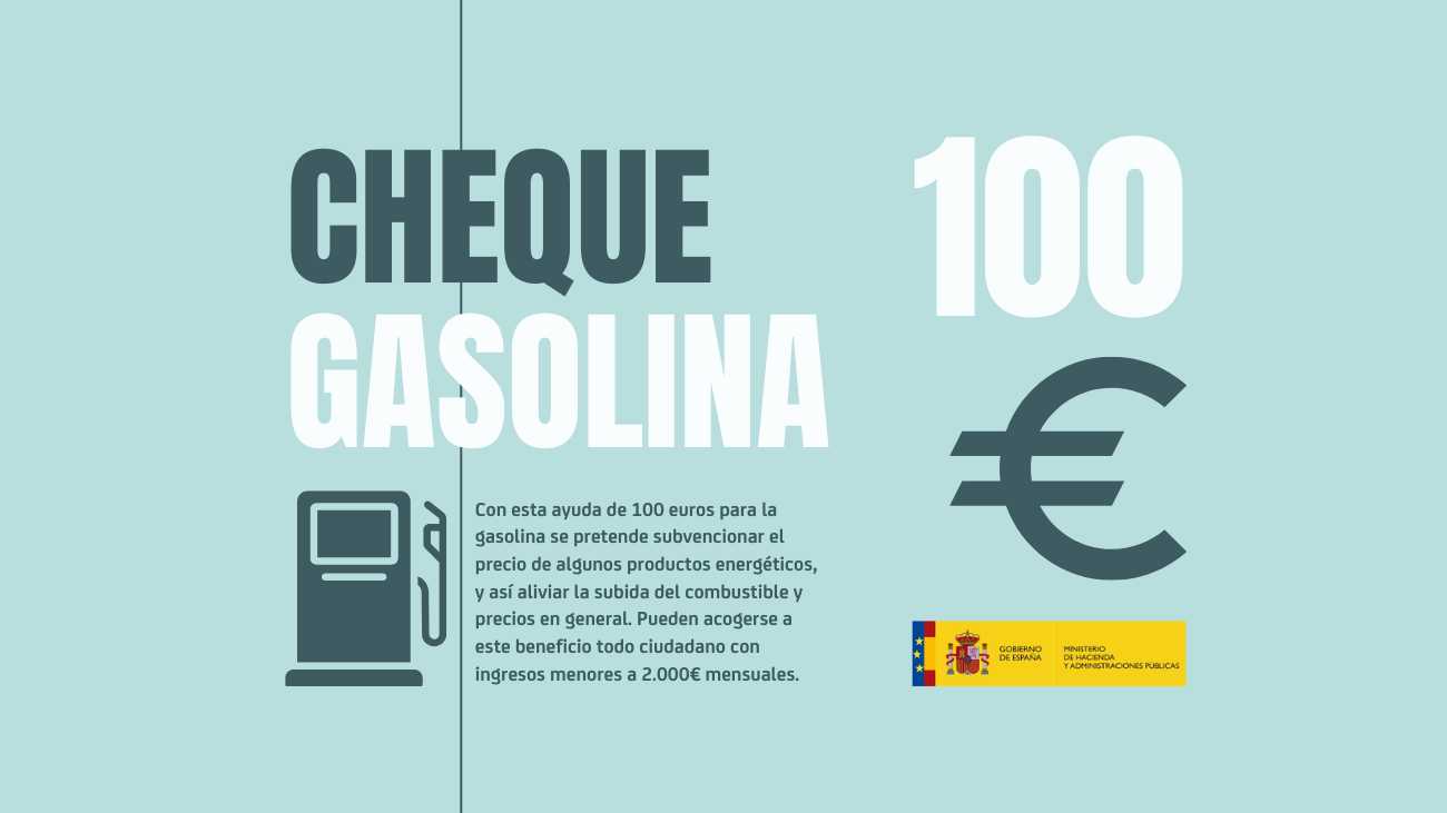 cheque 100 euros gasolina