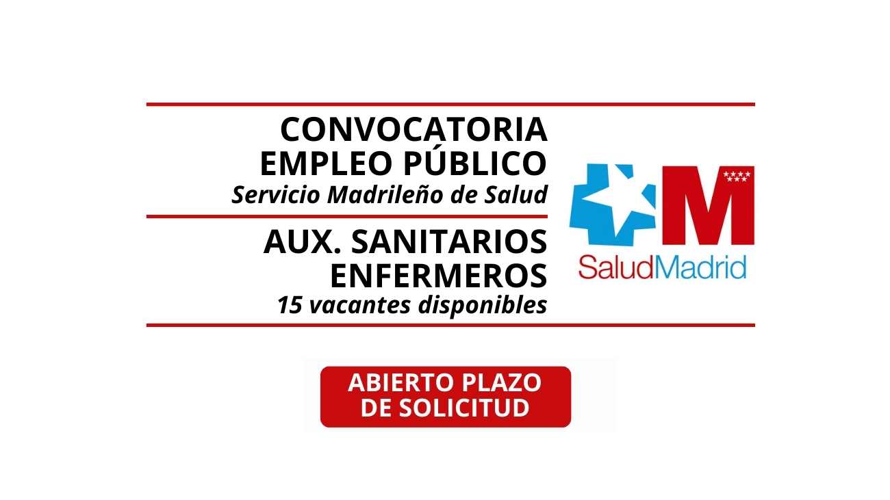 empleo público sanidad madrid