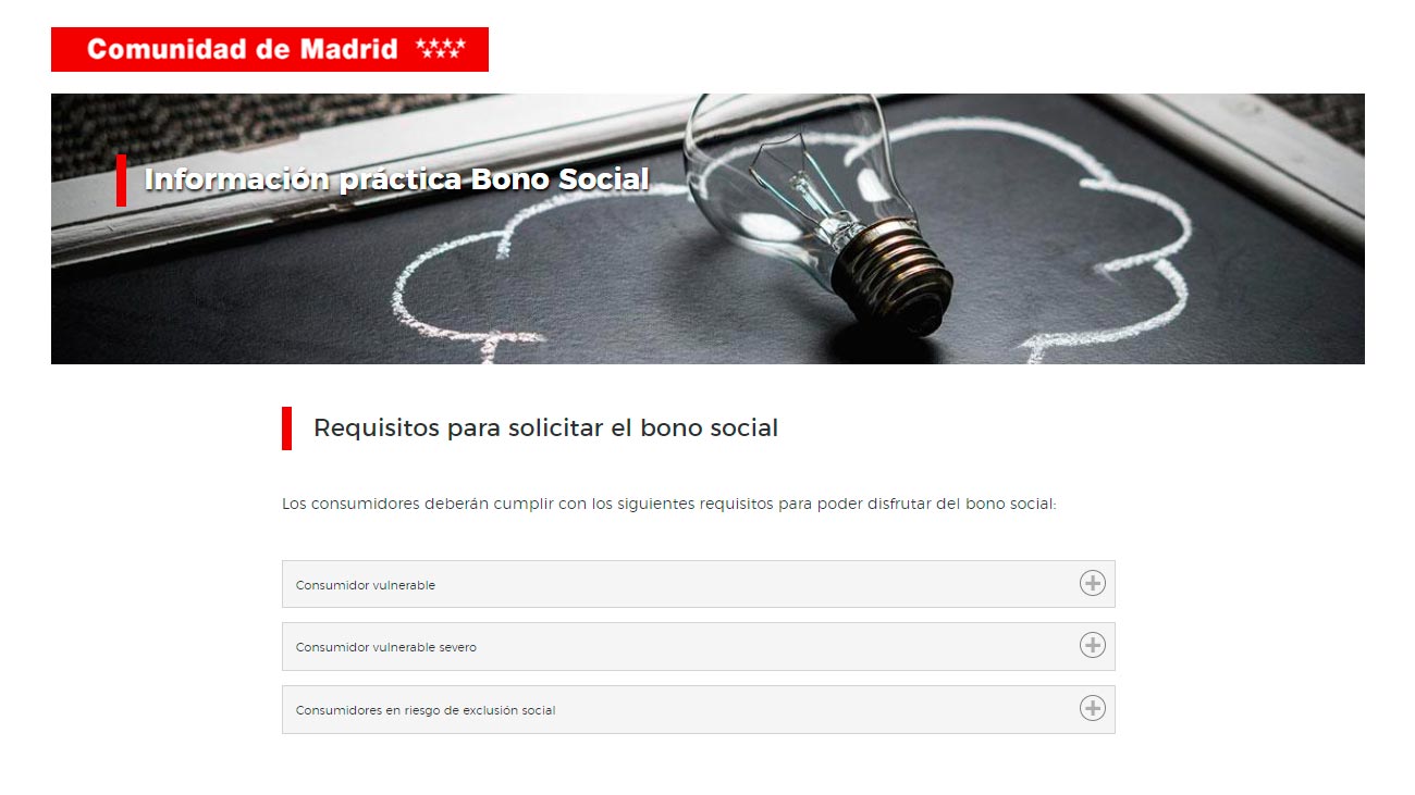 Bono Social Térmico Madrid