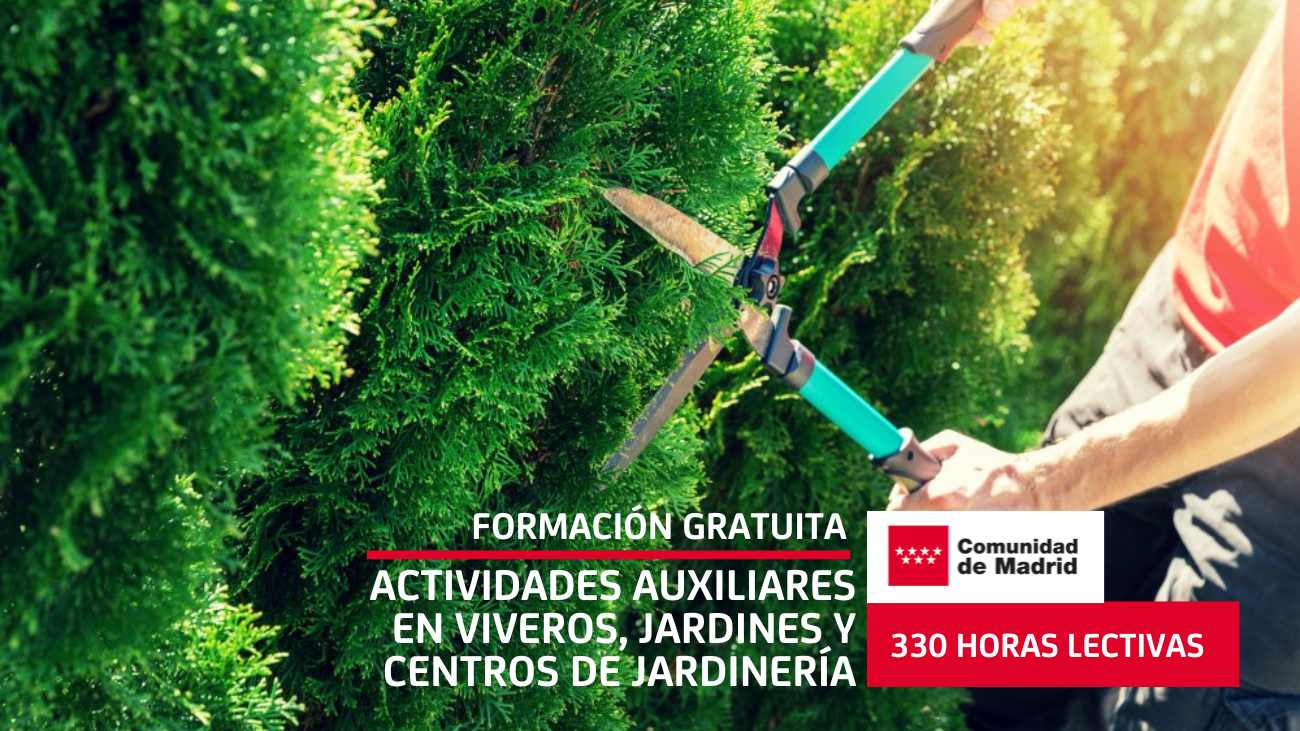 curso jardinería y viveros