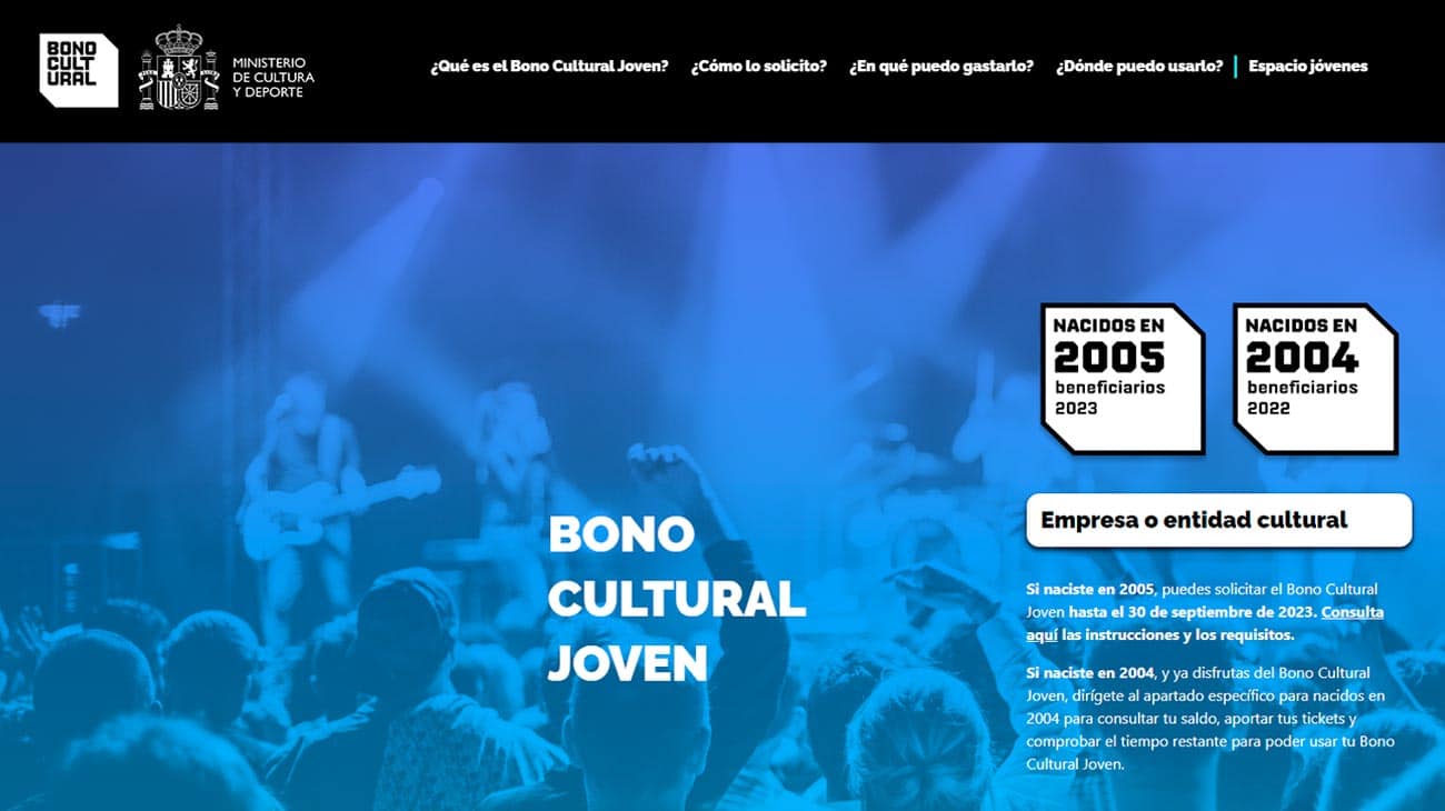 bono cultural joven