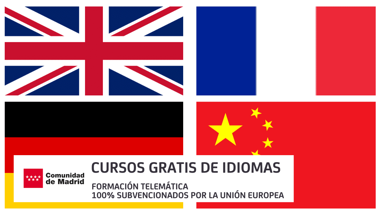 cursos gratis idiomas Comunidad de Madrid