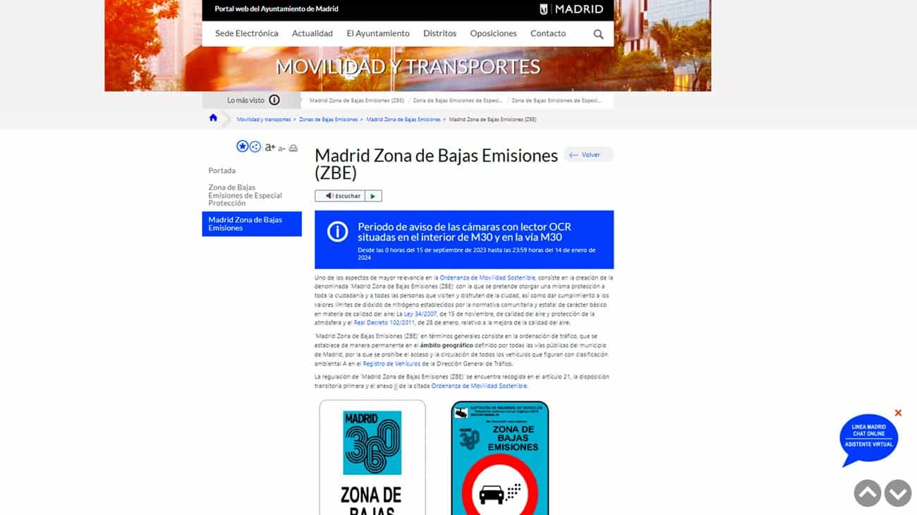 Zonas de Bajas Emisiones