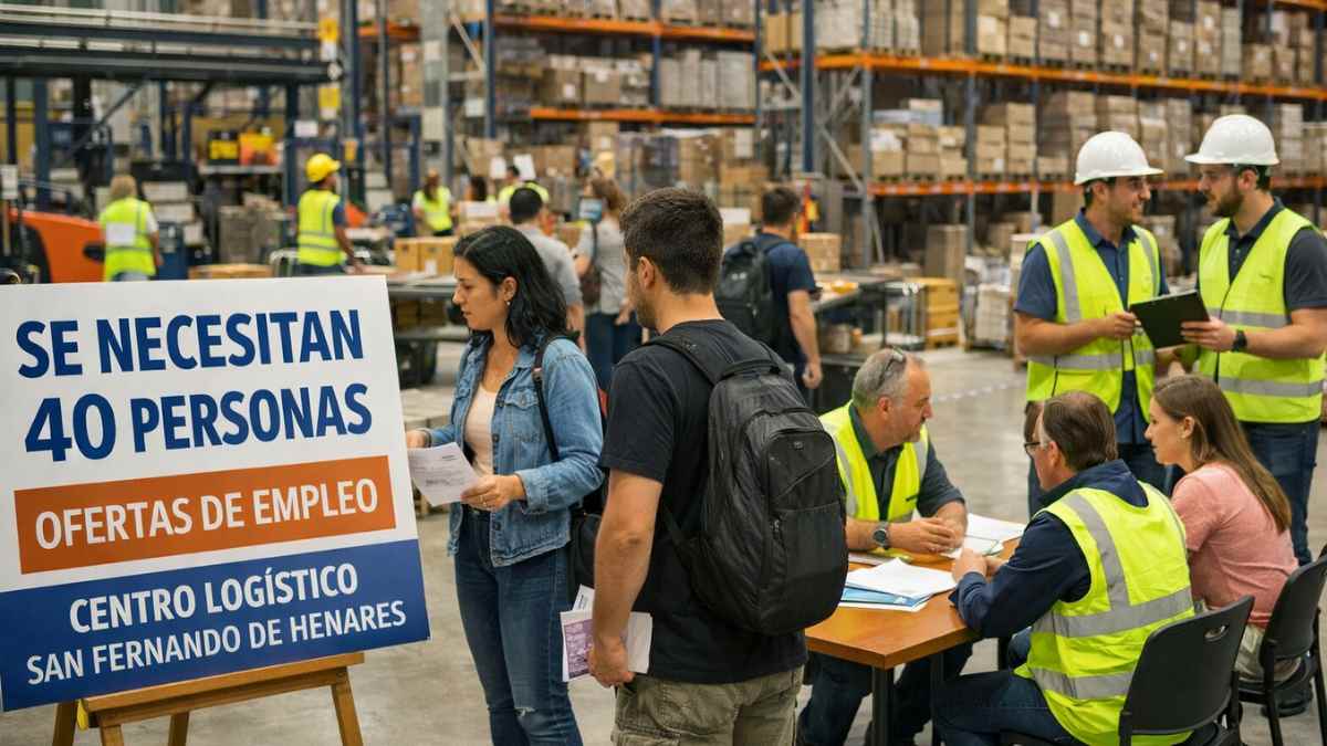 Oferta de empleo en un centro logístico de San Fernando de Henares donde se necesitan 40 trabajadores
