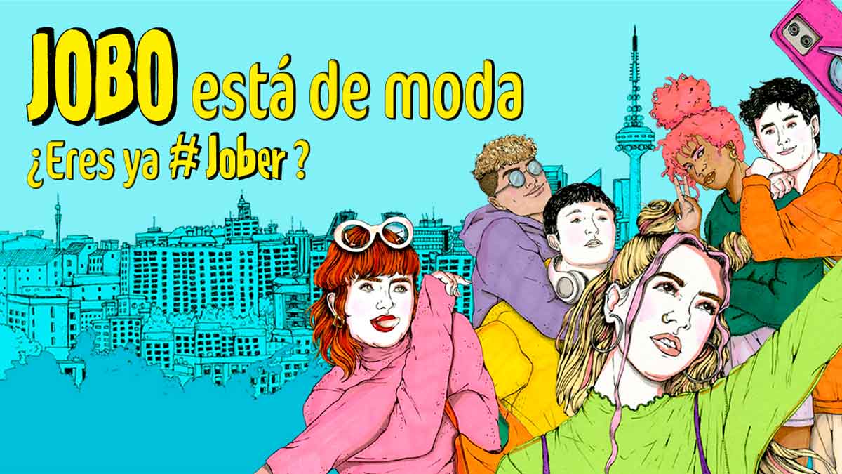 Jóvenes disfrutando del Bono Cultural Joven (JOBO) en Madrid con acceso a 636 eventos culturales gratis.