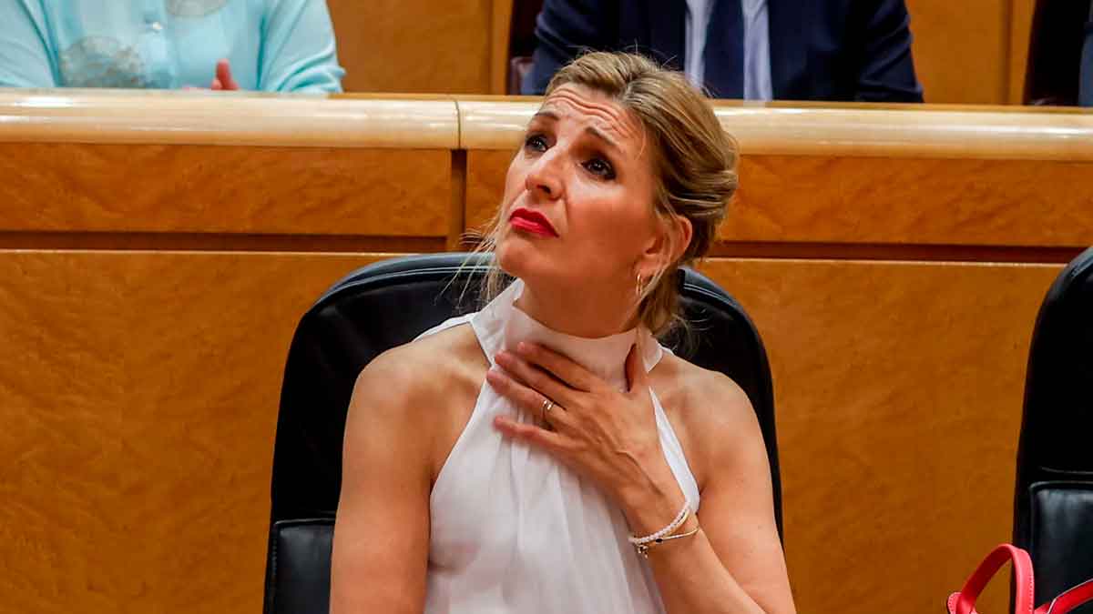 Mujer sorprendida en el Congreso durante un debate sobre el desempleo y las prestaciones del SEPE.