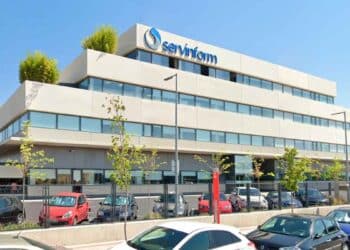 Edificio de Servinform en Torrejón de Ardoz, empresa con vacantes para teleoperadores con sueldo de 1.416 euros al mes.