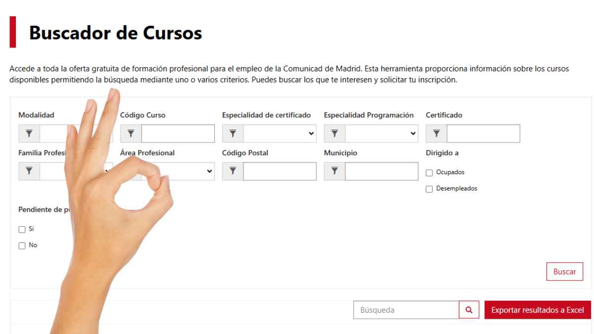Trabajo asegurado con estas formaciones.