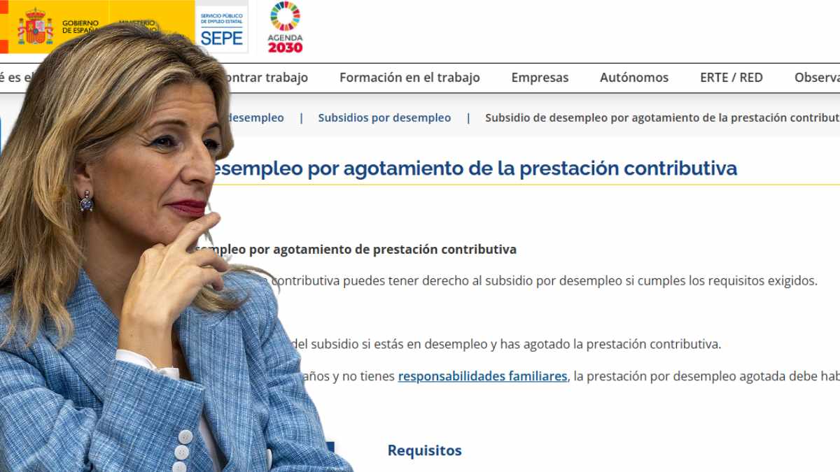 Subsidio de desempleo por agotamiento de la prestación contributiva.