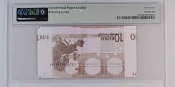 Puja eBay billete de 10 euros.