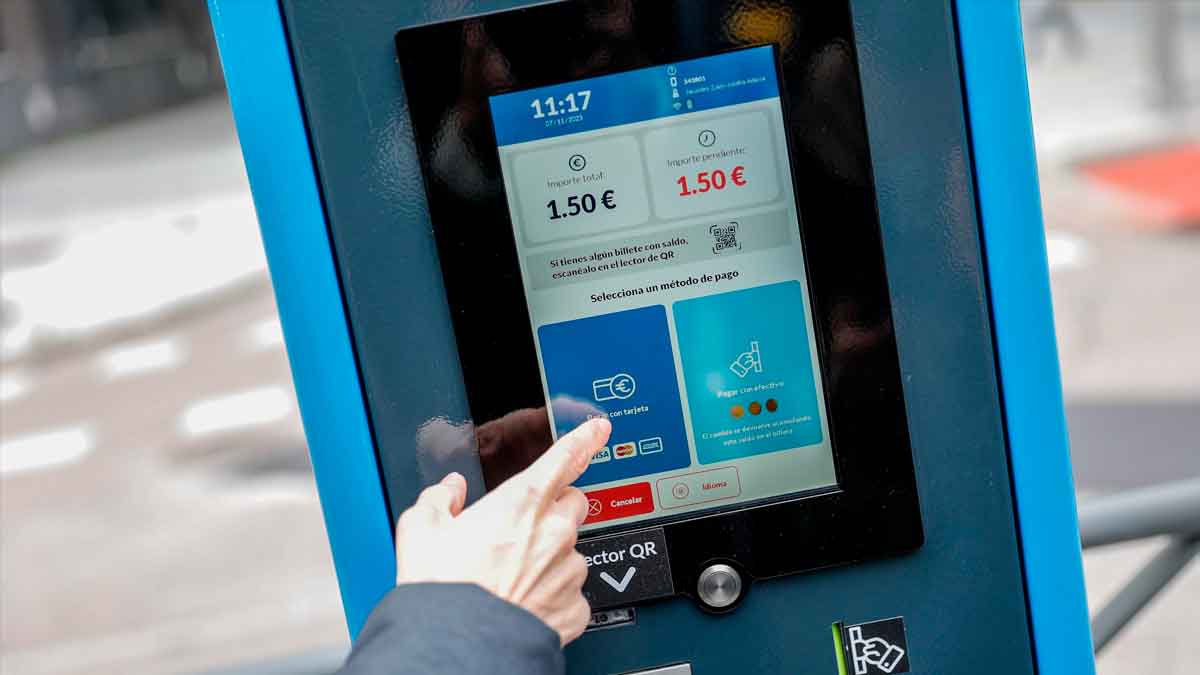 Nueva forma de pago autobuses Madrid.