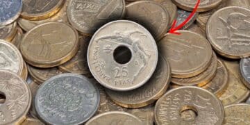 Precio de la moneda de 25 pesetas de Barcelona 92.