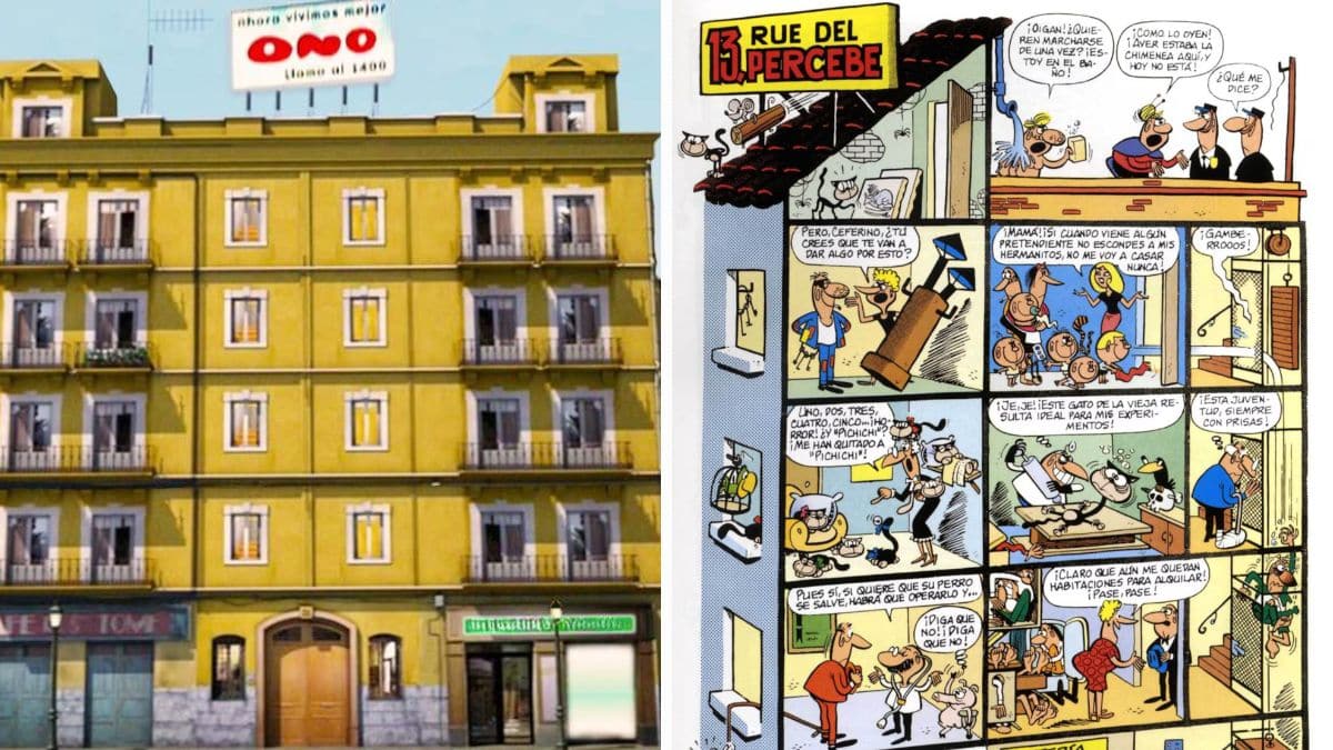 La serie de Aquí no hay quien viva comparte muchas referencias con 13, Rue del Percebe.