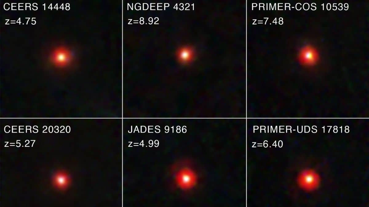 LA NASA ha descubierto gracias James Webb estos misteriosos puntos rojos en el espacio.