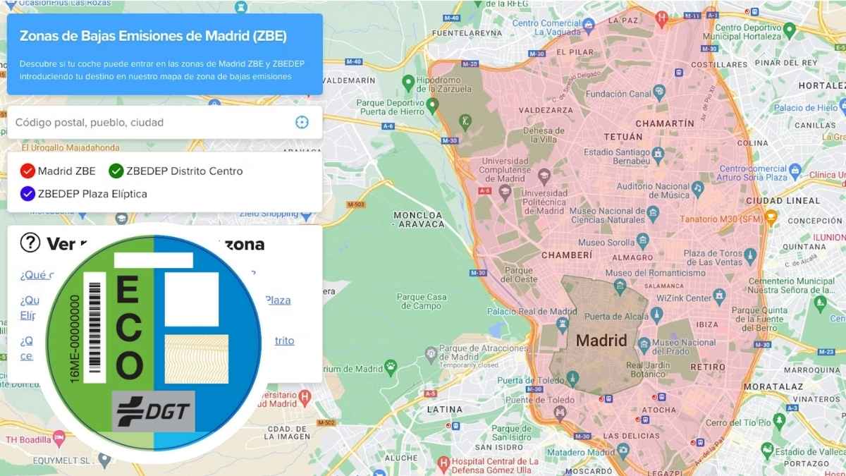 Zonas bajas emisiones.