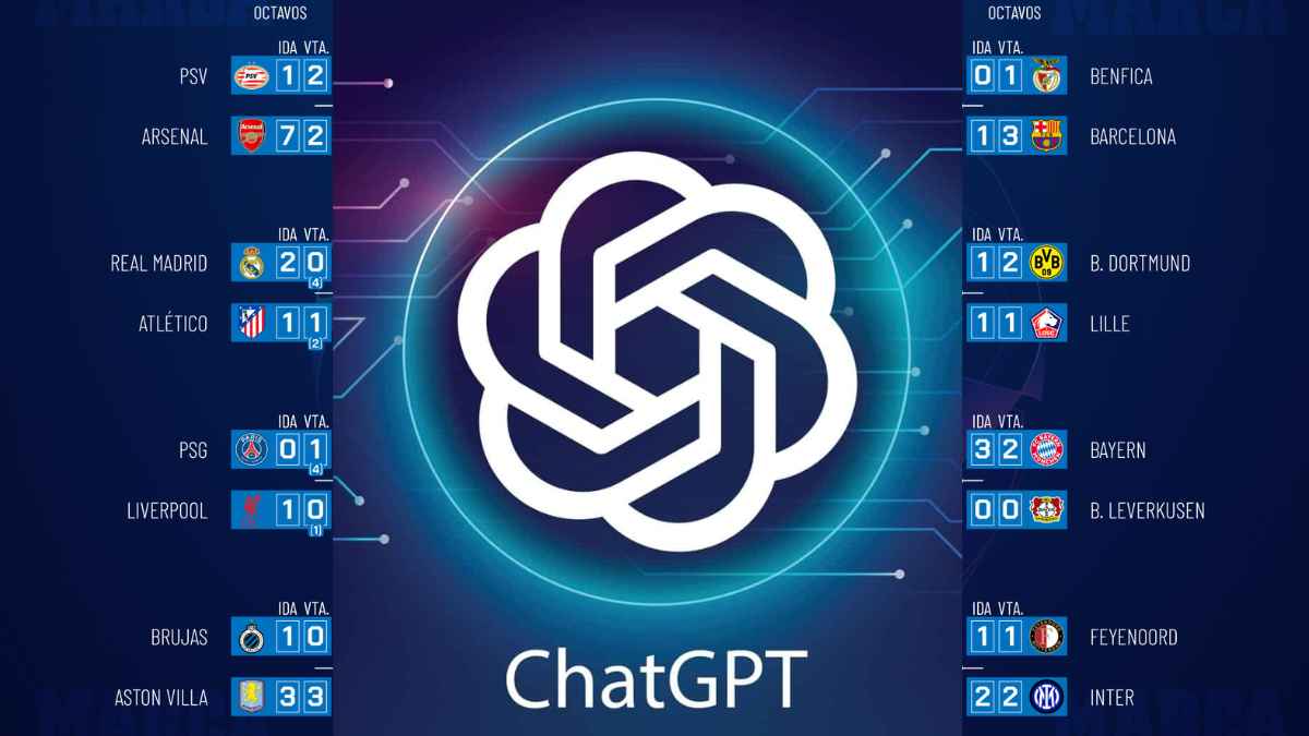 ChatGPT predice el campeón de la Champions League.