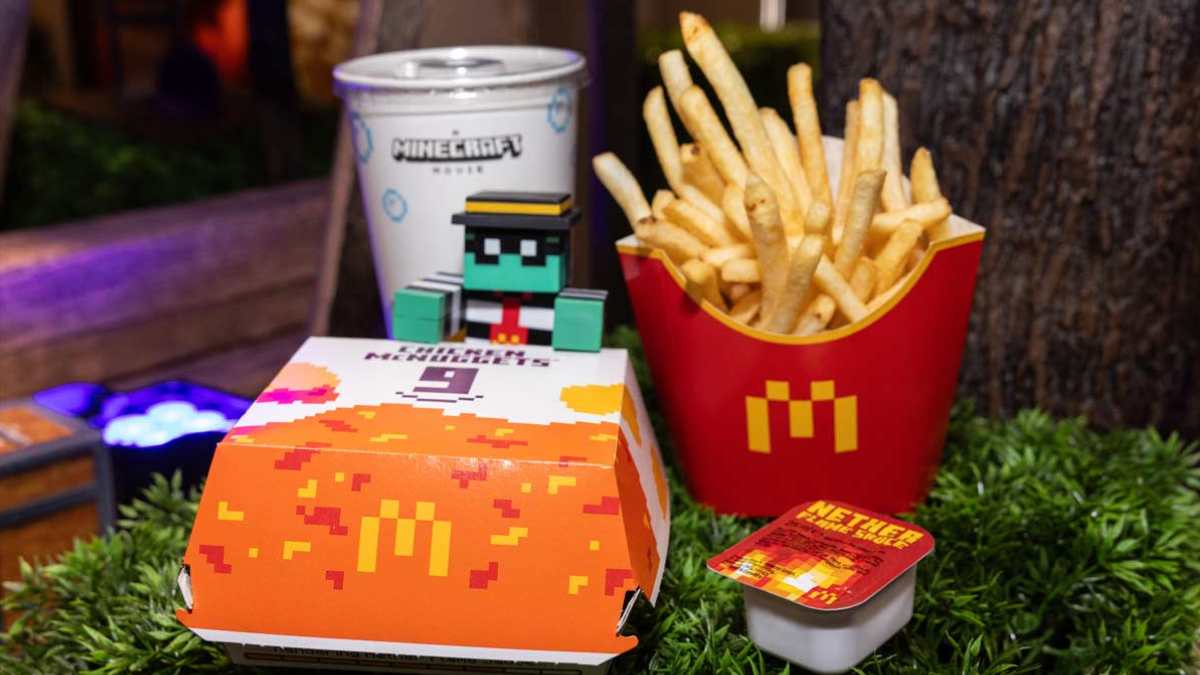 El nuevo Happy Meal del McDonald's de la película Minecraft.