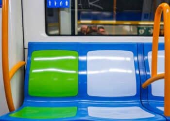 ¿Por qué son ver algunos asientos del metro?