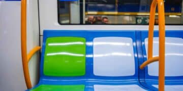 ¿Por qué son ver algunos asientos del metro?