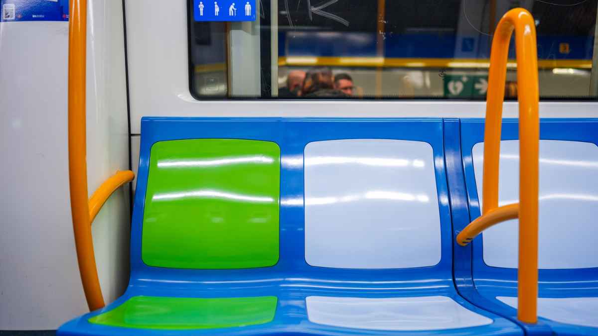 ¿Por qué son ver algunos asientos del metro?