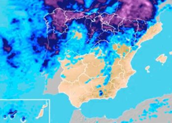 Mapa de la AEMET con avisos de fuertes lluvias y tormentas en siete comunidades; seguimiento especial en Madrid