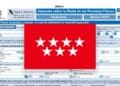 Formulario IRPF Renta 2024 con bandera de la Comunidad de Madrid y texto sobre deducciones fiscales de hasta 1 000 euros