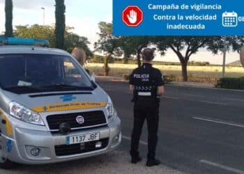 Control de velocidad en Paracuellos de Jarama.