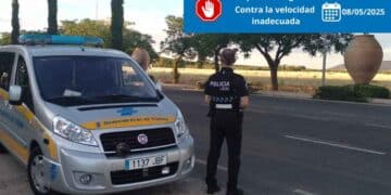 Control de velocidad en Paracuellos de Jarama.