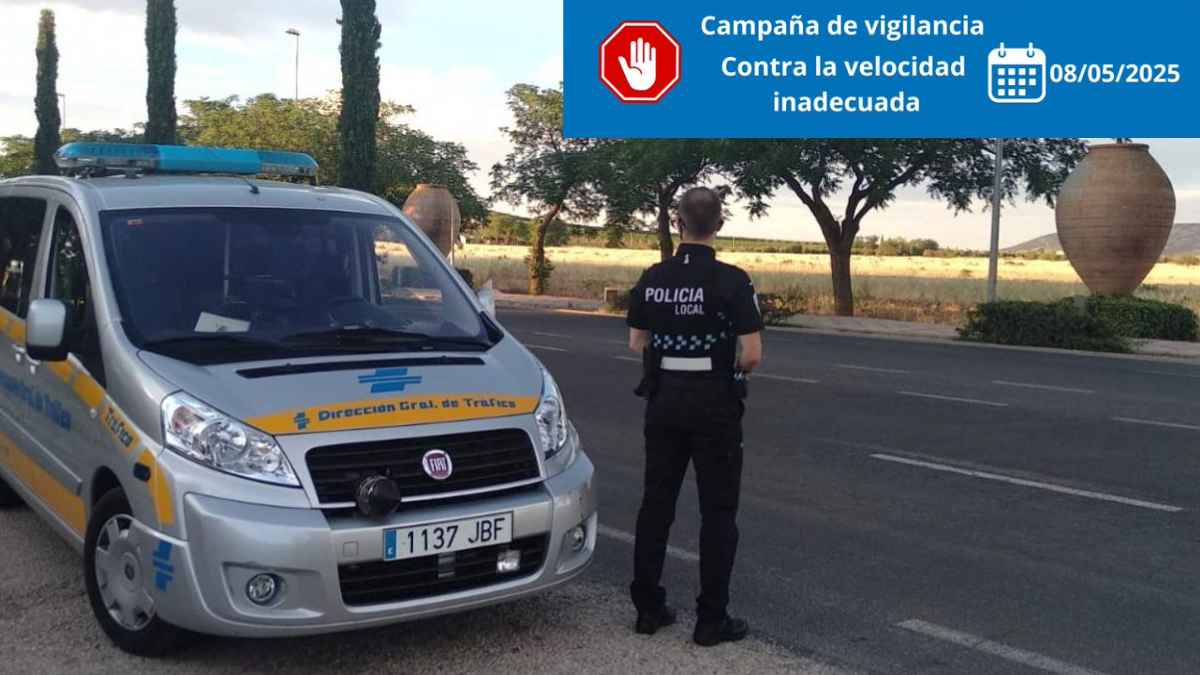 Control de velocidad en Paracuellos de Jarama.