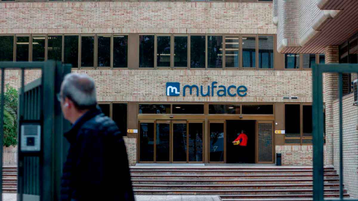 Fachada de la sede de Muface en Madrid, símbolo del refuerzo de su departamento de prestaciones sanitarias para mutualistas