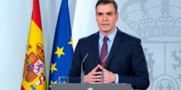 Presidente del Gobierno durante el anuncio del nuevo modelo de jubilación anticipada en trabajos penosos y peligrosos