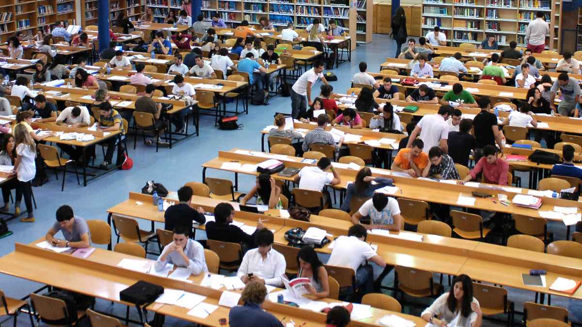 Listado de salas de estudio en Madrid.