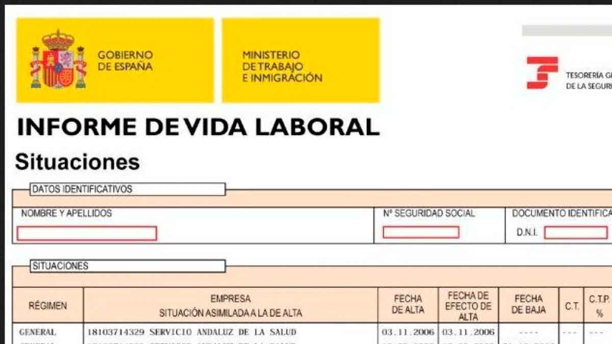 Informe de vida laboral de la Seguridad Social para descargar y rectificar cotizaciones antes de la jubilación