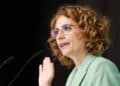 María Jesús Montero interviene en rueda de prensa sobre la deducción del IRPF para salarios bajos