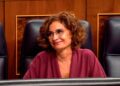 La ministra de Hacienda en el Congreso durante el anuncio de la deducción hipotecaria de hasta 9.040 € para compras previas a 2013