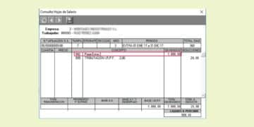 Detalle de nómina mostrando la paga extra de verano de 1.000 €, fruto de la reciente subida del SMI