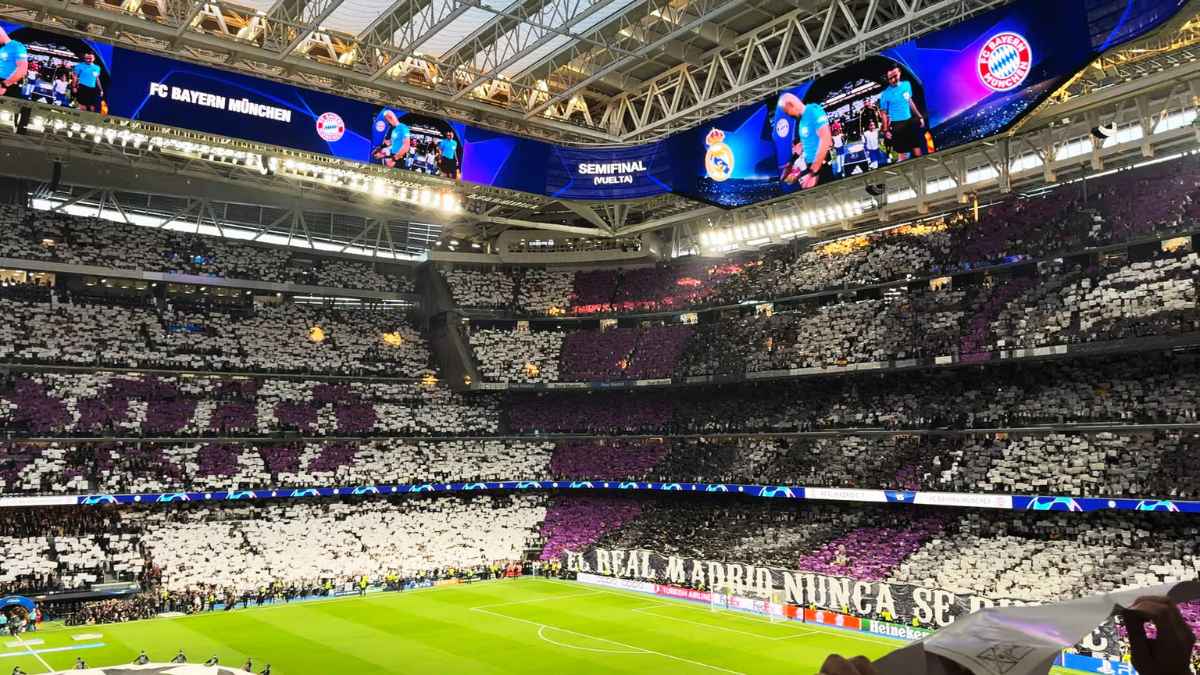 Estadio Santiago Bernabéu.