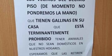 Prohibición de tener gallinas en una comunidad.