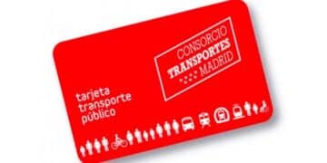Tarjeta transporte público de Madrid con descuento del 60 %