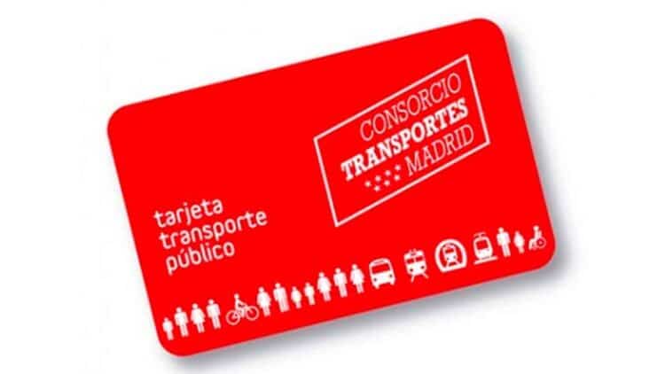 Tarjeta transporte público de Madrid con descuento del 60 %