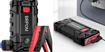 Arrancador portátil BRPOM 2000 A con pinzas: solución Amazon para poner en marcha el coche por menos de 45 €.