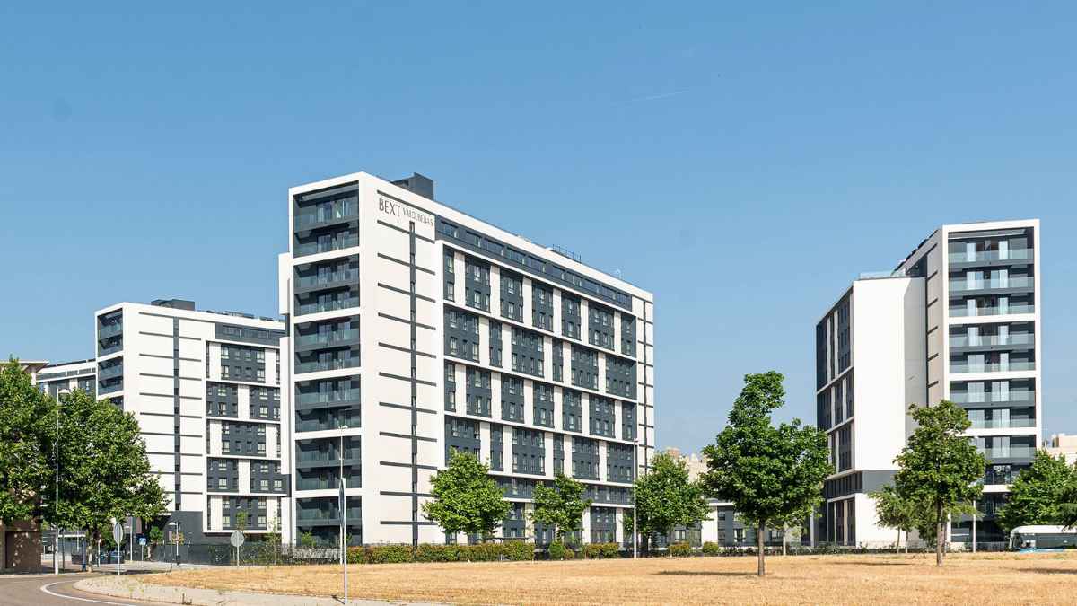 Complejo de apartamentos Bext Valdebebas en Madrid con alquiler flexible y servicios incluidos