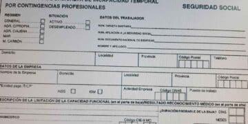 Parte médico de baja de incapacidad temporal, relacionado con las nuevas normas para los autónomos sobre despidos por falta grave.