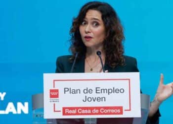 Isabel Díaz Ayuso presentando el Plan de Empleo Joven con ayudas de 1.500 euros para desempleados menores de 30 años en Madrid