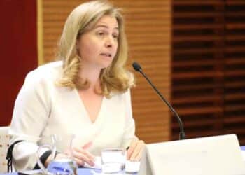 Representante del Ayuntamiento de Madrid anuncia la subida salarial adicional del 0,5 % para 40.000 empleados municipales.
