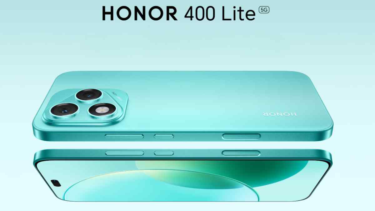 honor 400 lite 5g verde con triple cámara y pantalla ultrabrillante.